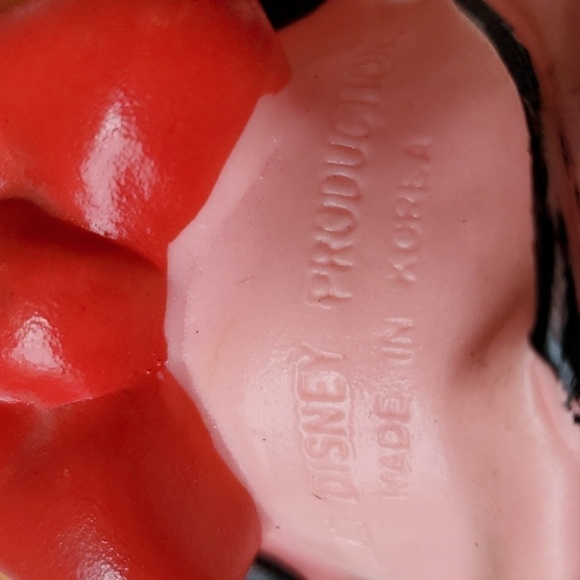 Disney Vintage Made in Korea 80'S Rubber Micky & Minnie Mouse original price tag - Picture 9 of 13